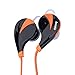 LEMFO Wireless Bluetooth Earphones Stereo Sweatproof for Sports Running Gym Compatible with Andorid IOS Mobile Phones (Orange)