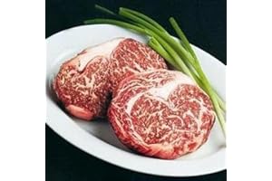 CHICAGO STEAK COMPANY DELIVERING THE WORLDS FINEST BEEF Chicago Steak Company - Finely Aged Ribeye Steak Set - Savor the Taste of Premium Kobe Wagyu Beef – Includes Two 12oz Servings of Delicious Marbled Kobe Wagyu Ribeye Chicago Steak - WAG153 2 12OZ