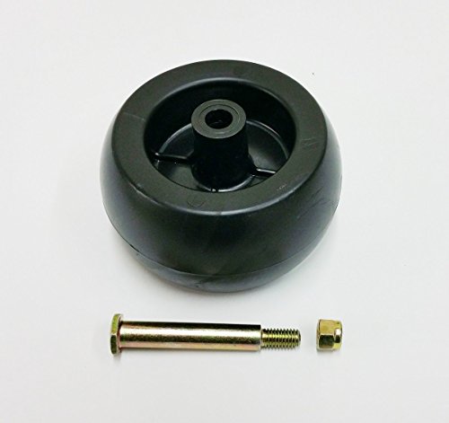Deck Wheel + Shoulder Bolt, Lock Nut For 133957 174873 532133957 532174873 Craftsman Poulan Husqvarna. MTD 734-03058, 753-04856. Murray 92683, 92265. John Deere M84690. Ariens 03471700, 03905600