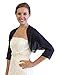 Tion Bridal Women's Chiffon Bolero, Navy Blue