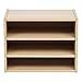 IRIS USA 3-Shelves Modular Wood Stackable Storage Box, Easy Assembly, Customizable, DIY Bookcase, Stacking Storage Organizers, Cube Storage, Cubby Storage System, Home Office Closet, Light Brown