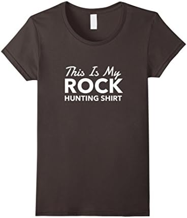 Womens This is My Rock Hunting Shirt | Funny Geology Shirt XL Asphalt