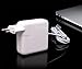 ElementDigital AC Wall Adapter Plug Duckhead EU Wall Charger AC Cord EU Standard Duck Head (White)