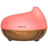 Aromatherapy Essential Oil Diffuser Humidifier, Vintage Metal Ultrasonic Cool Mist Humidifier for Essential Oils from Ominihome, Waterless Auto Shut-off Aroma Diffuser Humidifier (brown)