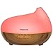 Aroma Essential Oil Diffuser - Ominihome 300ml Ultrasonic Cool Mist Humidifier - for Home Office Yoga - Wood Grain, Birthday Gift