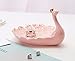 Jojuno Peacock Ring Holder Real 24K Gold Plating on The Crown Wings, Jewelry Trinket Holder Home Decoration, Pink Color