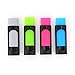 DDAYUP Friction Ink Eraser for Erasable Pen, Yellow green, Light blue,Grey (Set of 4 Color)