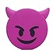Emoji Powerbank 2600mah power bank External Battery Charger Unicorn Cartoon Portable Backup Pack compatible with iPhone 7 Plus 6 6S Plus 5S 5C SE 4S Android Phone (Purple Devil Emoji)