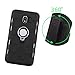 TQHH Full-Body Rugged Holster Case ，TPU+PC Double Protection Case Shockproof Cover with 360 Degree Rotating Ring for Samsung Galaxy J4 2018(Black)