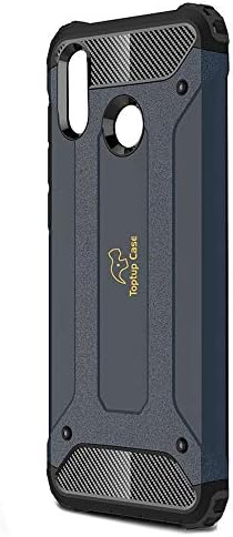 Toptup Case Huawei Rugged Armor Protection Shockproof Phone Back Bumper Cover Cases for Honor Play 2018 (Navy Blue)