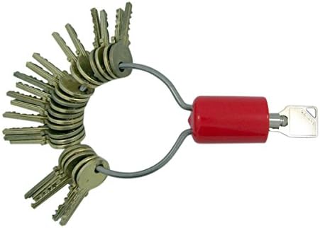 Key Kop II Locking Key Ring with 2 Inch Shackle and Glow in the Dark Colored Boot