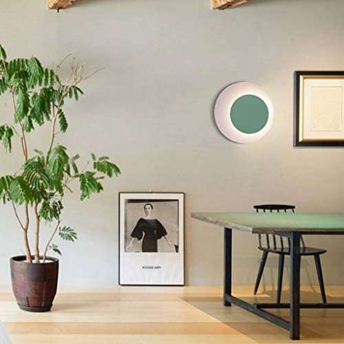 Nordic Creative Iron Eclipse - Adjustable Round Modern Wall lamp Lsmpshade LED G9 - Wall lamp for Stairs Corridor Corridor Background Wallpaper Bedroom (Color: Black-S)