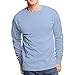 Hanes TAGLESS 6.1 Long Sleeve T-Shirt, XL-Light Blue
