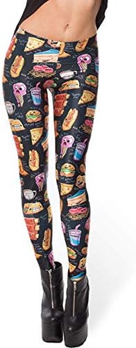 Zanuce Women's Printed Stylish Leggings Ultra Soft Printed Pattern Tight Leggings