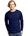 Hanes TAGLESS 6.1 Long Sleeve T-Shirt (Navy, XL)