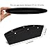 MATCC 2PCS Car Pocket Organizer Synthetic Leather Gap Filler Car Seat Slit Pocket Storage Catcher Pad Side Console Black