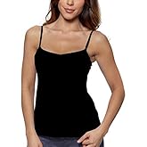 Alessandra B Women's Underwire Bra Camisole, Sleeveless, Scoop Neck, One Size, Standard Length