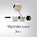 YuliTech lock set- Padlock + Cylinder lock + Blade lock.