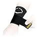 EvoShield Compression Wrist Sleeve with Performance Elastic Strap (Black, Large)
