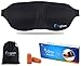 Fitglam Sleep Mask for Women Men Kids - Premium Quality Sleeping Mask Eye Mask with Ear Plugs and Travel Pouch - Perfect for Travel Shift Work Meditation - Best Christmas Gifts Valentines Gifts