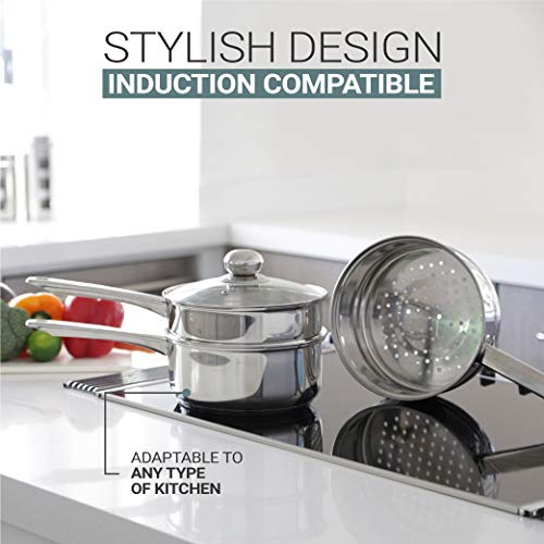 Double Boiler & Steam Pots for Chocolate and Fondue Melting Pot, Candle