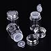 Coobbar 3pcs Multi-purpose 10ml loose powder jar Essential Oil Bottle nail powder bottle with 1/3/12 holes Refillable Bottles