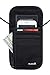 SimpacX Passport Holder Cover Case RFID Blocking Classic Neck Travel Wallet (black updated)