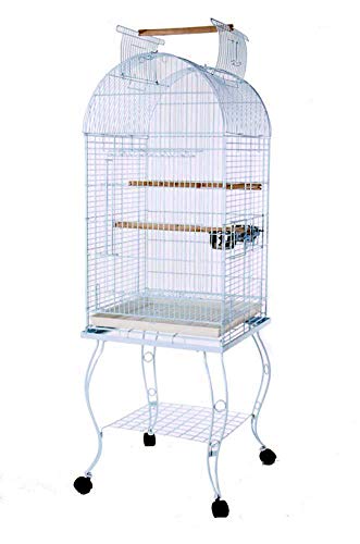 image for PetcageMart Metal Playtop Parrot Bird Cage with Stand, 20 by 20 by 65-