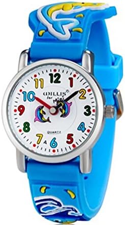 Hansying 3D Dolphin And Octopus Design Analog Little Boys Girls Children Wrist Kids Watches,Waterproof
