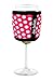 Joe Jacket Wine Glass Insulator, Neoprene Sleeve, Drink Holder - Pink Polka Dot (many colors avail.)