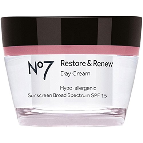 BOOTS No7 Restore & Renew Day Cream (SPF15) - 1.6 US Fl 0z