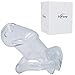 YiFeng Biosourced Resin Male Chastity Cage Device Belt Restraint Men Bondage Fetish ZCS142 (Long, Clear)