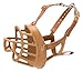 BASKERVILLE ULTRA MUZZLE - Patented Humane Design, Breathable, Dog can Pant and Drink, Adjustable, Padded, Dog Training Muzzle for Small Dogs, Prevents Biting, Wildlife Scavenging (Size 1, Tan)