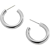 Mint & Lily Bold Hoop Earrings for Women - Never Fade, Rust, and Tarnish, Elegant Jewelry Gift for Women