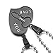 MeMeDIY 2PCS Black Stainless Steel Pendant Necklace Heart Key Couple,Come with 2 Chains - Customized Engraving
