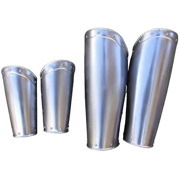 Medieval Steel Warrior Gothic Leg Armor FULL SET Knight Greaves Armor Cosplay