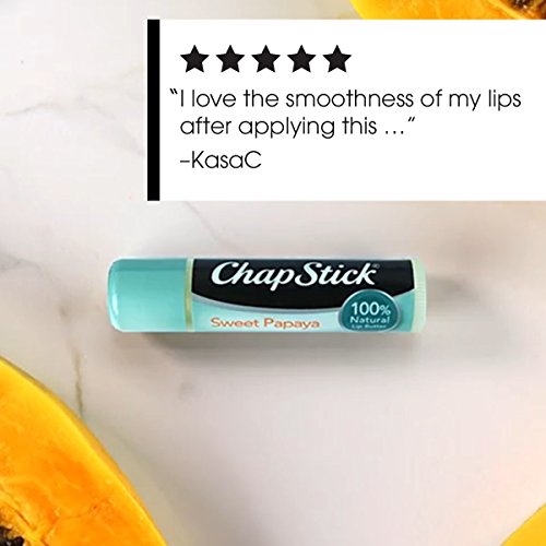 image for ChapStick 100% Natural (Natural Papaya Flavor, Blister Pack of 1 Stick