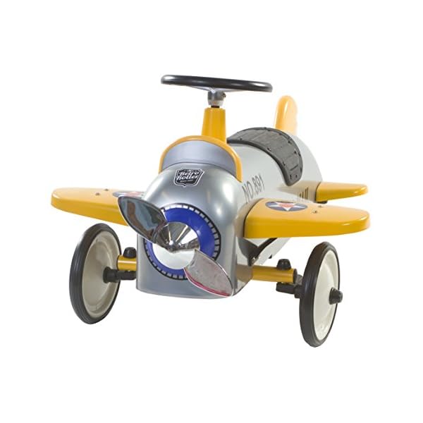 RETRO ROLLER 0706120 - Laufauto Aeroplane, Silber – Bild 3