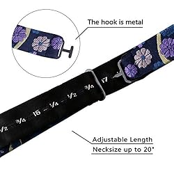 Alizeal Mens Handmade Floral Woven Self-tied Bow