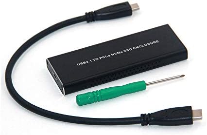 USB3.1 Type-C to M.2 NVME Hard Disk Box M.2 M-Key SSD to USB-C Adapter (905-Black)