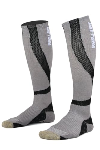 デイトナ(Daytona) バイク用 靴下 フリーサイズ 春夏秋冬 段階着圧 抗菌防臭 銅イオン 疲労軽減ソックス グレー 31440商品画像