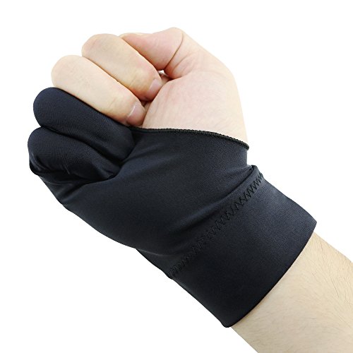 Bignc 4 Pack Drawing Hand Guard, Two Finger Glove for Graphic Tablet