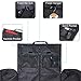 Carry on Garment Bag Large Duffel Bag Suit Travel Bag Weekend Bag Flight Bag with Shoe Pouch for Men Women (Dark Grey)