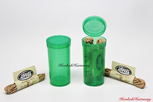 x2 Green Transparent Squeeze Pop Top Dram Herb Medicine Jar Pill Stash Containers x4 The Heavy Hitter 8 Foot Feet Organic Beeswax Hemp Wick Ball Travel Spools for Lighter Pill Bottle Stash With Sticker