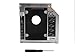 ZXUY Hard Drive SATA 2nd HDD Caddy Tray for Unibody 9.5mm Laptop CD/DVD-ROM Drive Slot (Replacement Only for SSD and HDD)