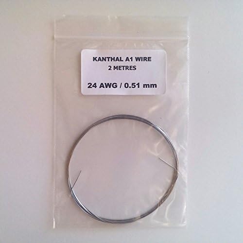 Quality Kanthal A1 Resistance Wire - 20, 22, 24, 26, 28, 30 & 32 AWG (Gauge) - 2, 5 & 10 Metre Lengths Available (2 Metres of 24 AWG)