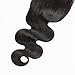DMS Body Wave Human Hair Lace Closure 4x4 Free Part Swiss Lace Closure 12A Brazilian Virgin Hair Top (18 Inch)
