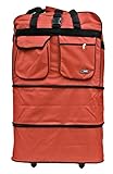 Hipack Travel Rolling Duffle Bag Large (RED Color)