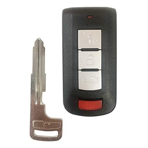 For 2008-2017 Mitsubishi Outlander Keyless Smart Remote Key Fob OUC644M-KEY-N,by AUTOKEYMAX (PAIR)