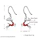 Christmas Gift Reindeer Earring -Silver Hypoallergenic Red Deer Xmas Dangle Earrings for Women Girls Kids Small Cute Christmas Jewelry Drop Earrings, Cute and Fun, Great Gift Package Idea